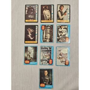 Star Wars Original 1977 TCG Trading Cards Lot Of 10 - Fox